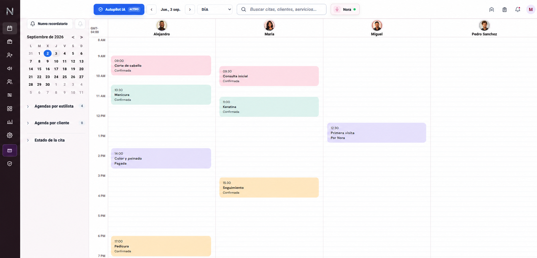 Agenda NORA365 para spas en México
