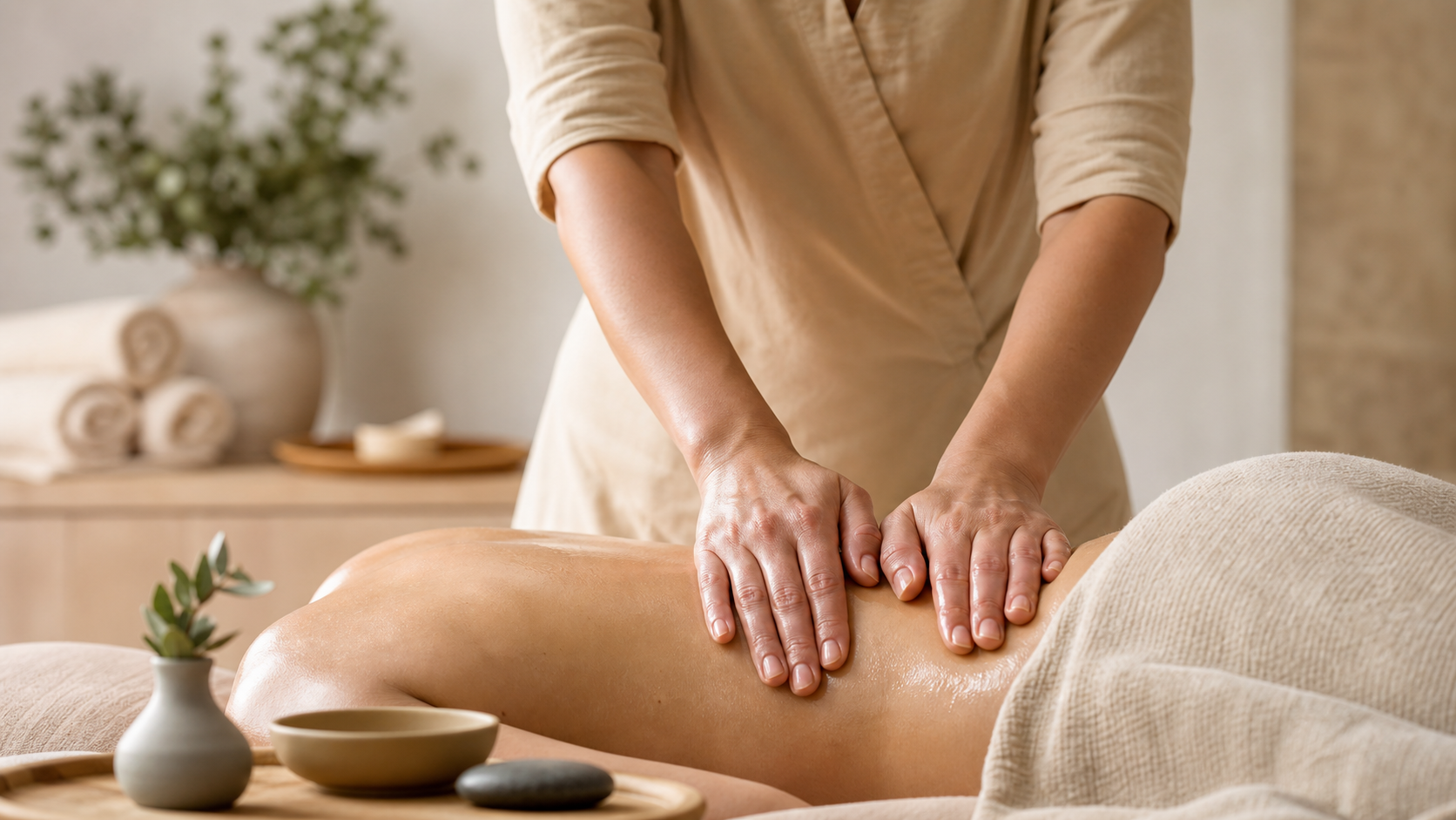 Sesión de fisioterapia en Clinica estetica